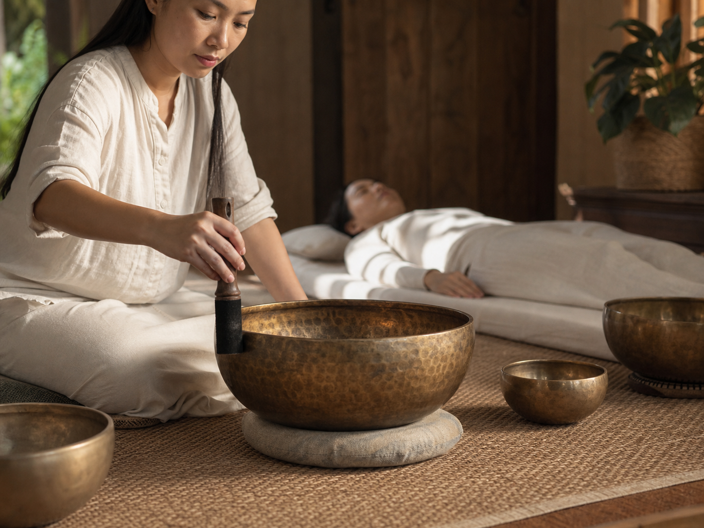 Chuông xoay cân bằng thân tâm